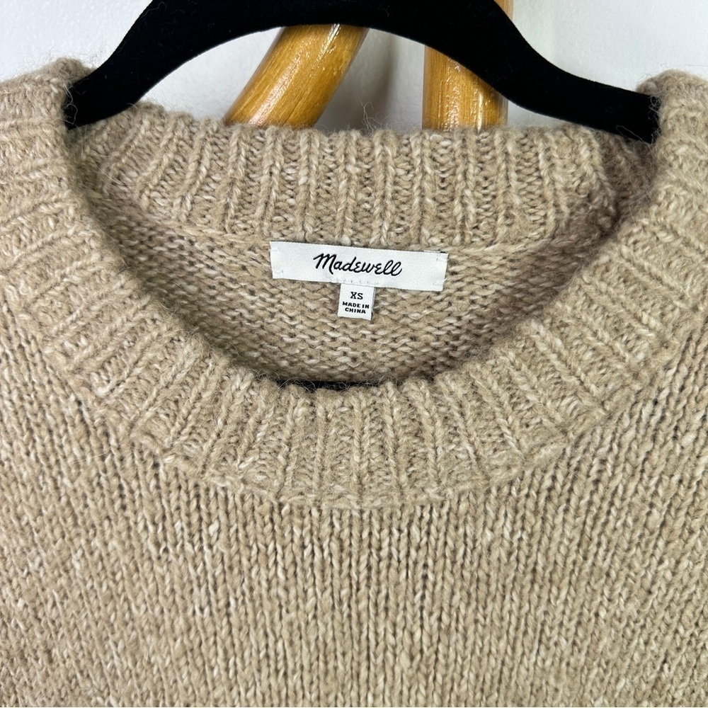Madewell Tan Long Sleeve Sweater Tunic sz XS - Picture 4 of 6